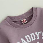 Sduydiosy Toddler Baby Girls Fall Outfits Long Sleeve Crew Neck Letters Print Sweatshirt Top with Pants Cute Newborn Clolthes - Image 4